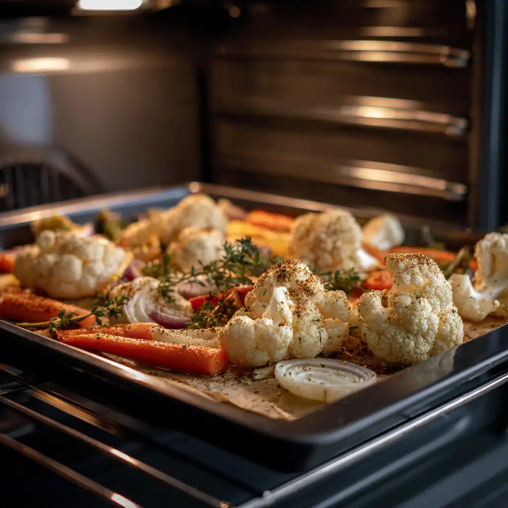 Roasting vegetables for low sodium soup